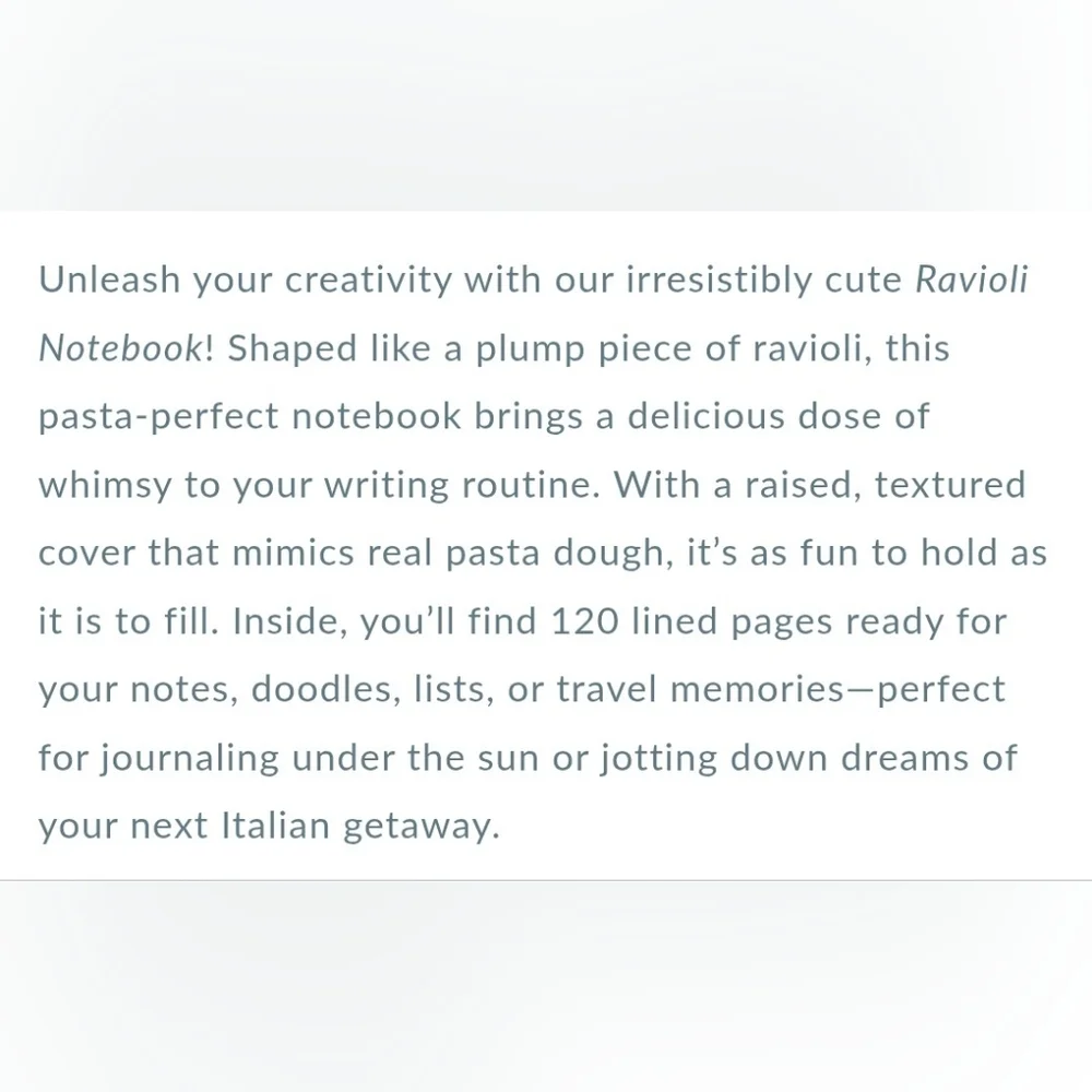 Ravioli 3D Small Spiral Notebook
